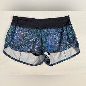 Lululemon Speed Short 4-way Stretch 3 Strive Multi Black Women’s 4 Retail $58
